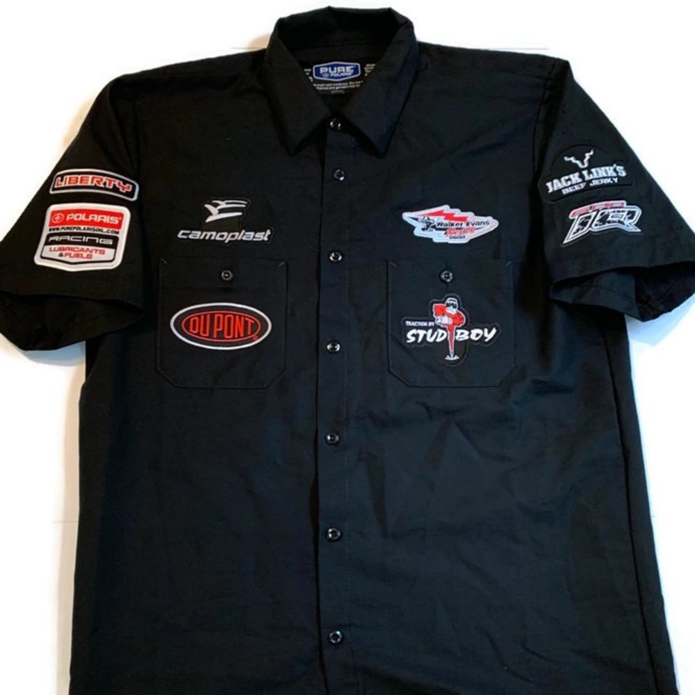Polaris Racing Button Down Short Sleeve Shirt
